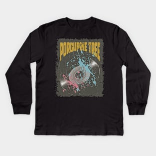 Porcupine Tree Vintage Vynil Kids Long Sleeve T-Shirt